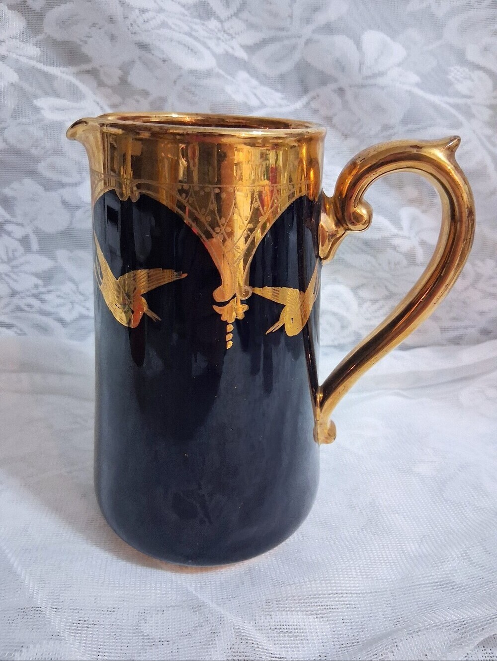 Antique Pitcher Albany & Harvey Pottery Burslem Made In England